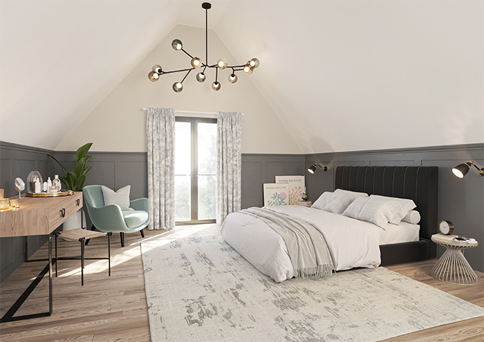 Cyrus Crushed Velvet, Bright Silver - Made to Measure Curtains - Image 8